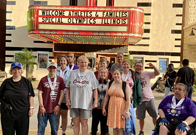 teens and adult at the theatre 